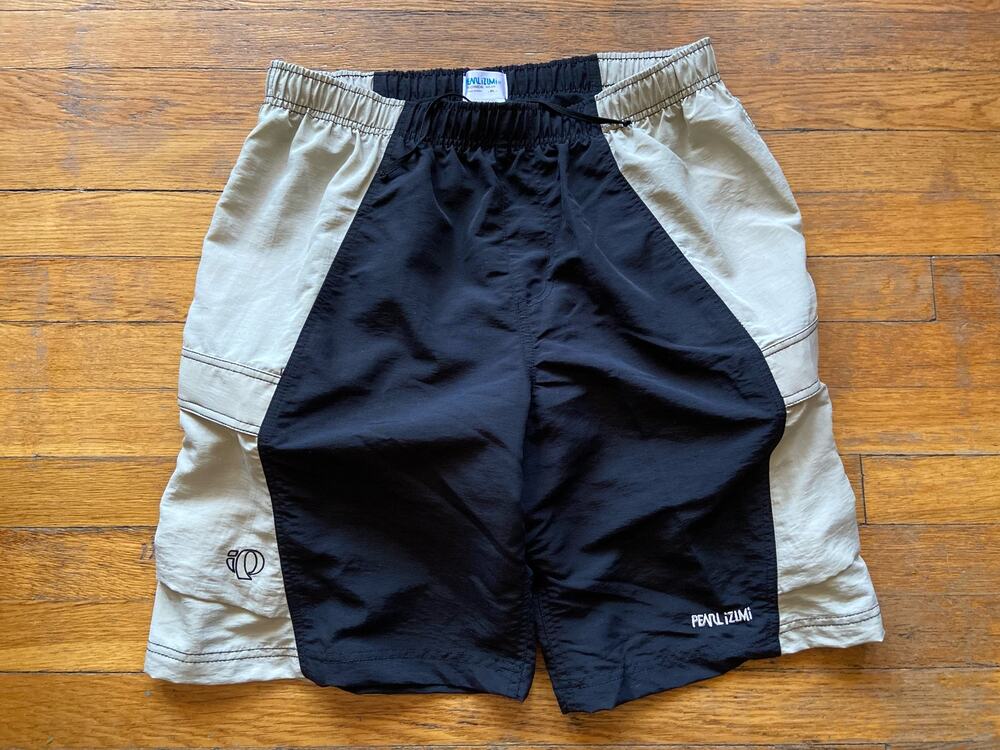 PEARL IZUMI Black/Tan Performance Padded Bike Shorts Mens sz XL